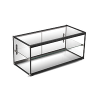 Two Tiers Flat Glass Ambient Cake Display 90L CD90