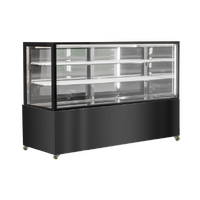 Three Tiers Cake Display Refrigerator – Mirror Display 647L CDM218