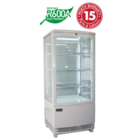 Exquisite Four Sided Counter Top Display Fridge w LED, 86L CTD78-LED
