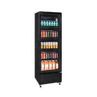 Single Glass Doors Upright Display Refrigerators – Black 140L -DC150