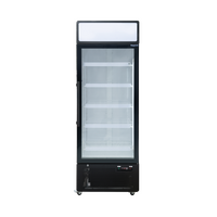 Single Glass Door Upright Display Refrigerators – Black 420L DC440PB