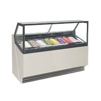 8 Tubs Ice Cream Scooping Freezer 420L IC8T