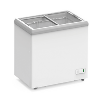 Flat Glass Display Chest Freezers with LED Light 117L SD117