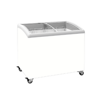 Curved Glass Display Chest Freezers with LED Light 285L SD300
