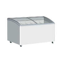 Curved Glass Display Chest Freezers with LED Light 535L SD575K