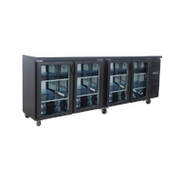 Three Glass Hinged Door Backbar Display Refrigerator 570L, UBC570