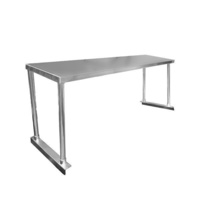 Single Tier Overshelf for Benches 1200x300x450mm Full Stainless