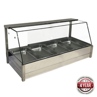 Heated Bain Marie Countertop Angled Takes 8x 1/2 Pans