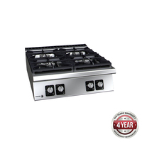 Fagor Benchtop 4 Burner Cooktop 800x930x290mm