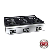 Fagor Benchtop 6 Burner Cooktop 1200x930x290mm