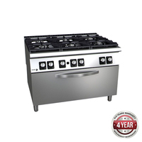Fagor Benchtop 6 Burner Cooktop with Gas Oven 1200x930mm