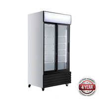 Display / Drinks Fridge 2 Door 1000 Litre Black LG-1000BG