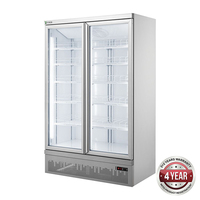 Display / Drinks Fridge 2 Door 1000 Litre Bottom Mounted