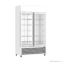 Upright Beverage Fridge 2 Doors White Colourbond LG-1000P