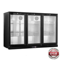 Black Magic 3 Door Under Bench Bar Fridge 1350x530x835mm