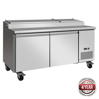 Thermaster 2 Door Pizza & Salad Prep Bench Fridge 508L