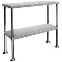 Double Tier Overshelf 1200x300x750mm Full Stainless