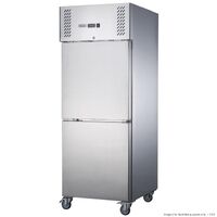 Two Door Upright Fridge 600L S/S  680x810x2000