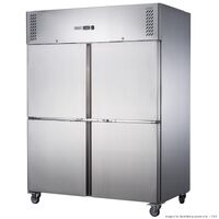 Four Door Upright S/S Freezer 1200L 1340x810x2000