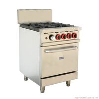 4 Burner Cooktop with Oven Flame Failure