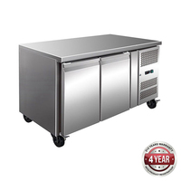 Bench Freezer 2 Door Solid Front Tropicalised 313L