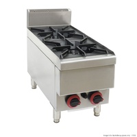 Benchtop Gas stove LPG 2 Burners with Splashback 305x652x538mm