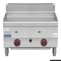 Benchtop 2 Burner Gas Griddle 600x650x475mm