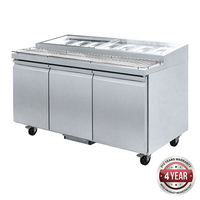 Deluxe Pizza Prep Bench 3 Door 2000x800x1000mm