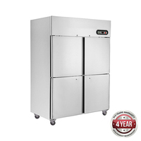 Split Door Fridge 4 x 1/2 Solid Doors 1000L Tropicalised