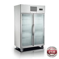 Double Glass Door Fridge 1000L Tropicalised