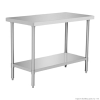 Prep Bench 1200x700x900mm Undershelf & Full Stainless