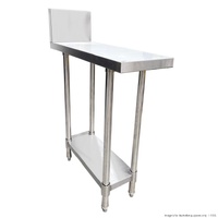 Stainless Steel Kitchen Infill Bench with Splashback