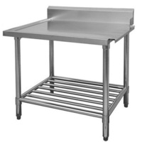 Dishwasher Right Side Outlet Bench 600mm Potshelf & Full Stainless