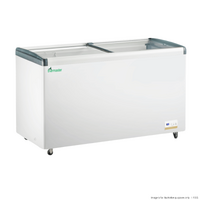 Thermaster 456L Chest Freezer with Flat Glass Sliding Lids - WD456G