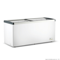 Thermaster 586L Chest Freezer with Flat Glass Sliding Lids - WD586G