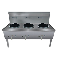 Gasmax Waterless Triple Wok Duckbill Burner Stainless Steel