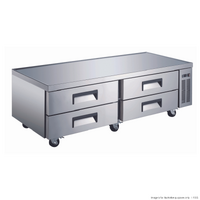 FED-X Chef Base Refrigerated 4 Drawer Bench 453L XCB-72 
