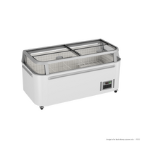 Thermaster Supermarket Island Freezer with Glass Sliding Lids 745L - ZCD-E185G