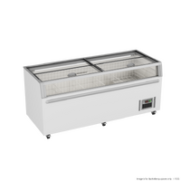 Thermaster Supermarket Island Freezer with Glass Sliding Lids 900L - ZCD-L210G
