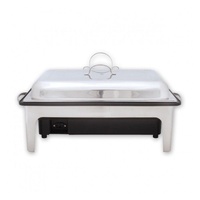 Sunnex Electric Chafer, Stainless Steel with Cover & Food Pan, Full Size 1/1