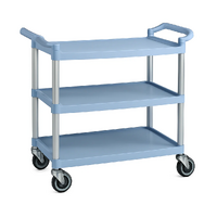 Small 3 Tier Serving Trolley - Grey 820x 410x 930mm