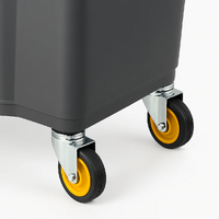 Castor Wheels for Slim Rectangular 60L and 80L Bins (426617-426618) Set of 4