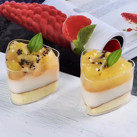 Dessert Cup Triangle Indivivdual Plastic Pk of 20