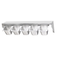 Wall Shelf GN Pan Rack Single 1200x300x200mm