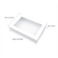 Loyal Bakeware Cookie / Biscuit Box White w Window 255x175x50mm