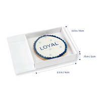 Loyal Bakeware Single Cookie / Biscuit Box White 90x90x20mm