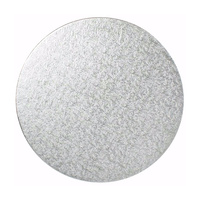 Loyal Bakeware Masonite / MDF Cake Board Silver Round 10"/25cm