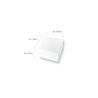 White Milkboard 6" Cake Box Ctn of 100