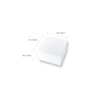 White Milkboard 7" Cake Box Ctn of 100