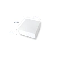 White Milkboard 9" Cake Box Ctn of 100